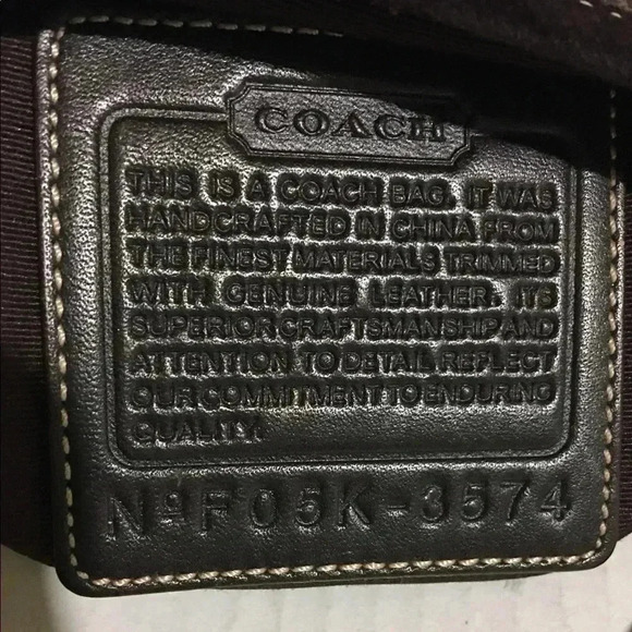 Coach brown signature fabric print canvas/ leather - Picture 5 of 8